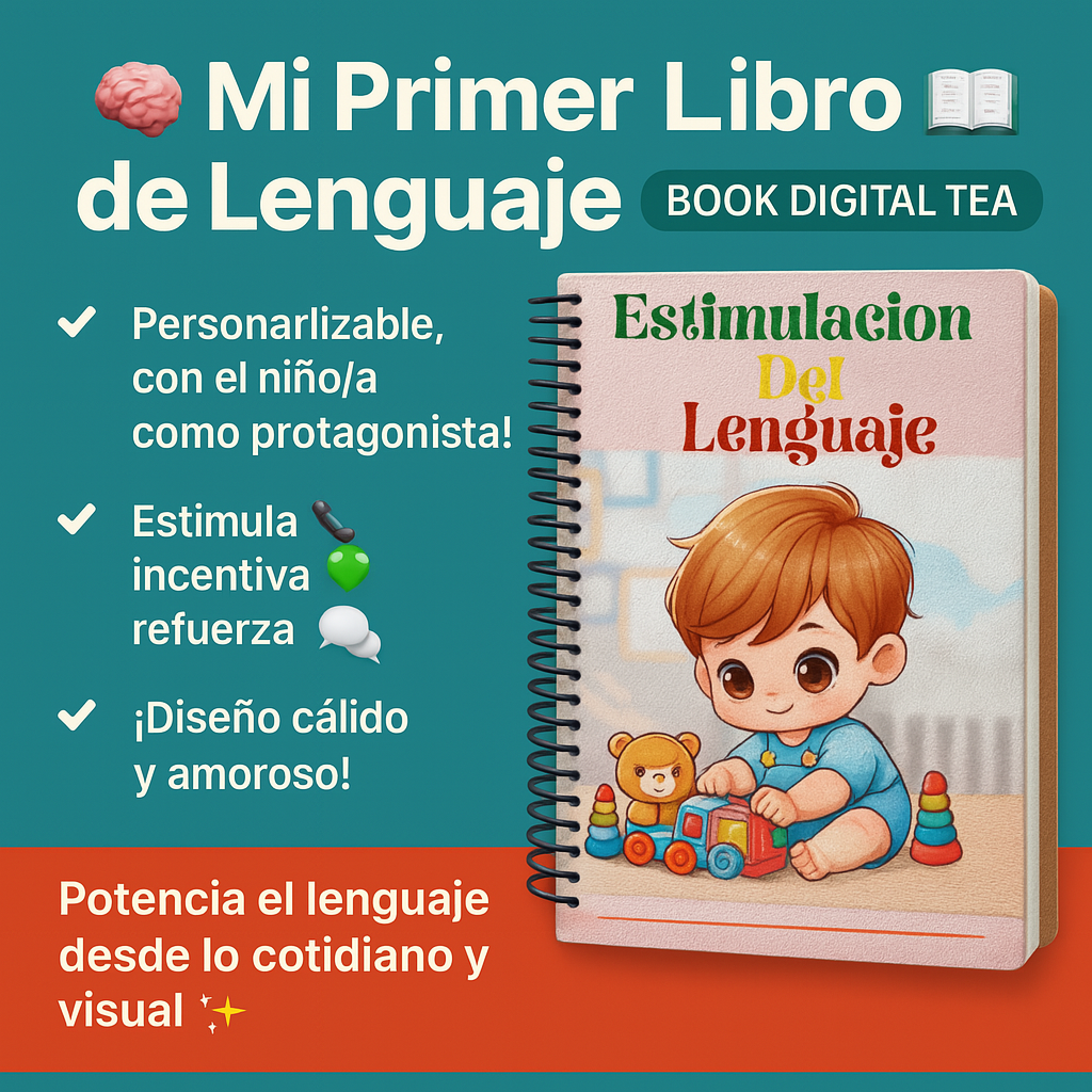 🧠 “Mi Primer Libro de Lenguaje” – Libro Digital Personalizado para Niños con TEA 💬